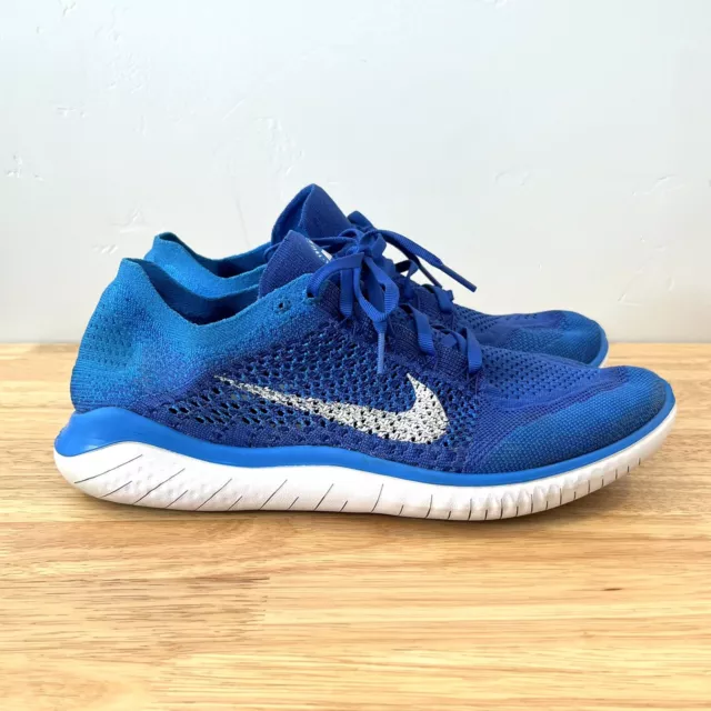 Nike Free Rn Flyknit 2018 Game Royal Blue Mens Running Shoe 942838-401 Sz 11