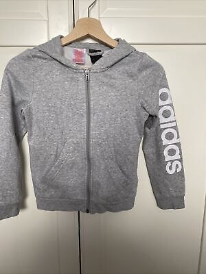 girls adidas zip up hoodie 9-10 years