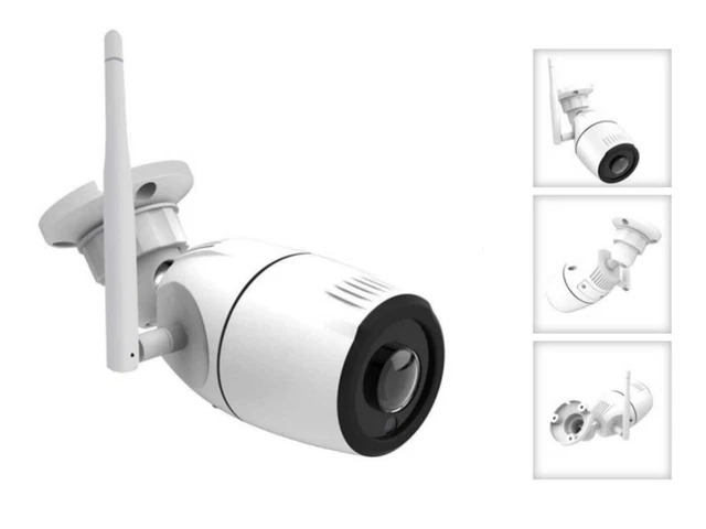 Telecamera visione notturna IP outdoor fotocamera girevole, videosorveglianza smartphone app