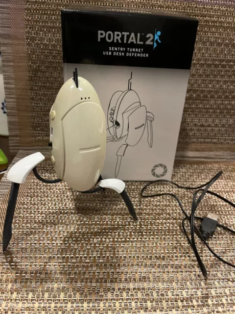 Portal 2 Sentry USB Turret Desk Defender, ThinkGeek 2012; Motion Activated