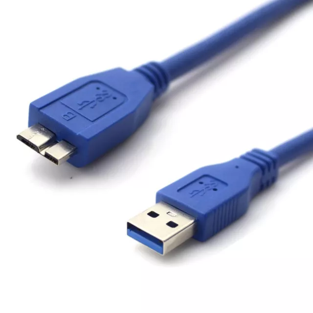 2m USB 3.0 Micro USB Male Data Sync HDD Cable Hard Drive Disk WD Lead 2 Meter