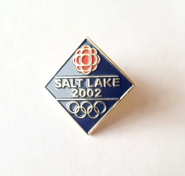 CBC 2002 Salt Lake City Winter Olympics media lapel pin - Canadian Broadcaster