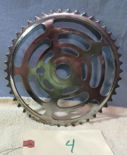 Vintage Industrial Machine Age Steel Flat Bicycle Gear Steampunk Altered Art