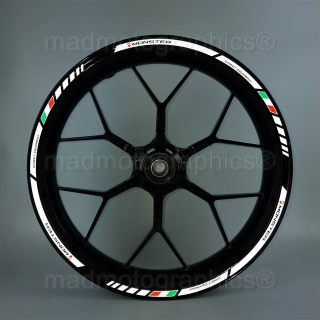 reflective motorcycle wheel decals rim stickers for Ducati MONSTER 696 796 821