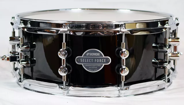 Sonor Select Force Snare Drum SEF 11 1455 SDW Piano Black 14" x 5,5"