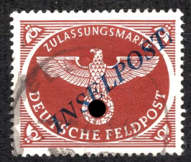 Dt. Reich Inselpost "Agramer Aufdruck" MiNr. 10AbII gest. m. Signatur u. Attest