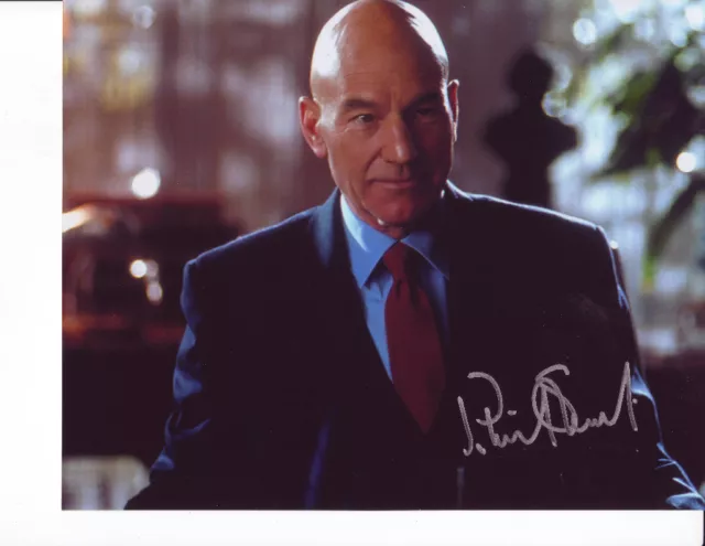 Sir Patrick Stewart signed 8x10 photo w/coa Star Trek the next generation x-men