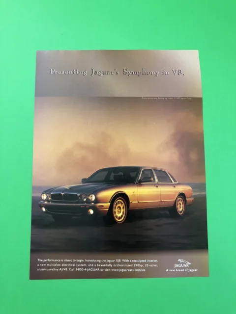 1997 1998 Jaguar Xj8 Original Vintage Print Ad Advertisement Printed