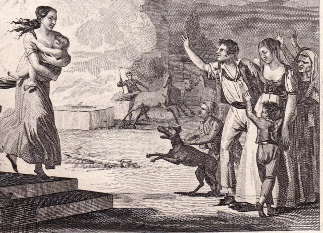 Engraving CATHERINE ROBAINE Voinémont Meurthe-et-Moselle Hartman Lorraine 1825
