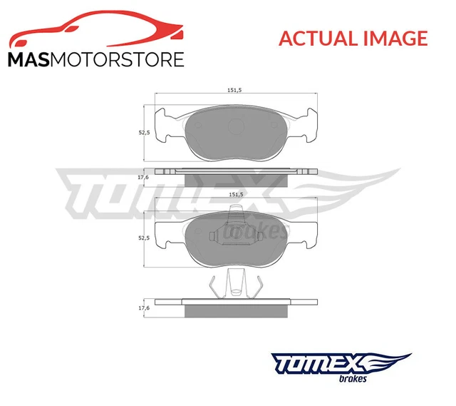 Brake Pads Set Braking Pad Front Tomex Brakes Tx 10-71 P New Oe Replacement
