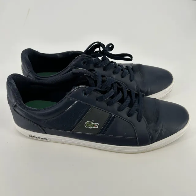 Lacoste Europa LCR BRZ Sport Mens Low Top Leather Sneakers Shoes Size 13