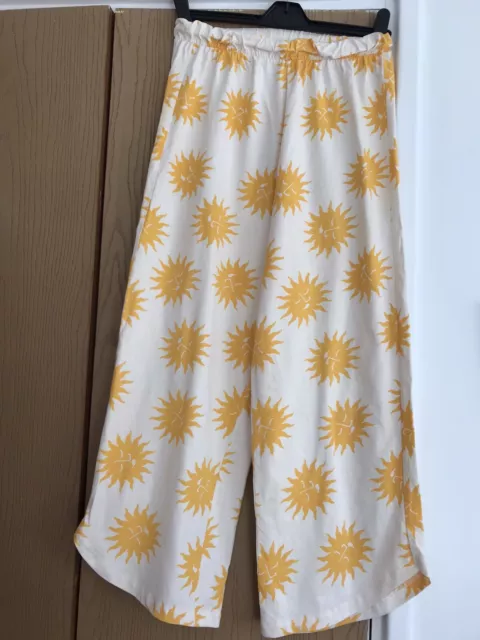 Girls 'Zara' Elasticated Waist Trousers Sunshine Pattern - 13-14 Yrs