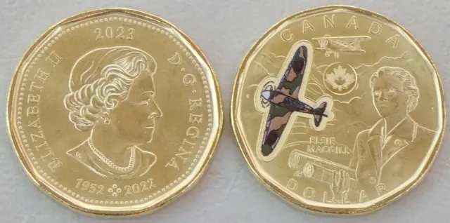 Kanada / Canada 1 Dollar Gedenkmünze 2022 Elsie McGill in Farbe unz.