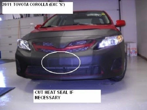 thumbnail image 2 of LeBra Custom Fit Front End Cover Bra For 2005-2008 Toyota Matrix (With Spoiler) – Black Leather Grain Vinyl 2 of 4