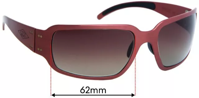 SFx Replacement Sunglass Lenses Fits Gatorz Rockstar - 62mm Wide