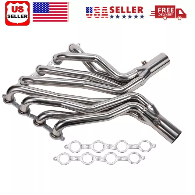 LS Turbo Truck Headers Conversion Swap Kit For LS1 LS2 LS3 Chevy GMC C-10 USA