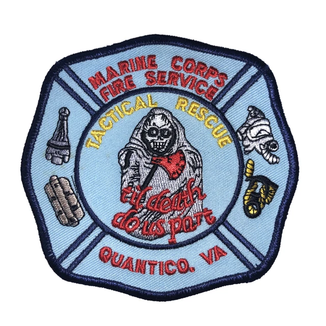 MARINE CORPS FIRE Service Quantico VA 4” Patch Tactical Rescue