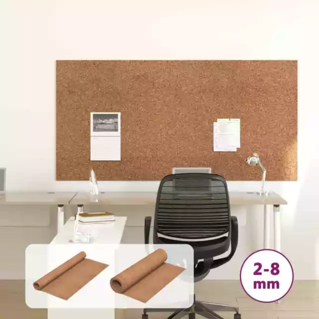 Cork Roll Wallcovering Cork Sheet Insulation Floor Underlay Cork Board vidaXL