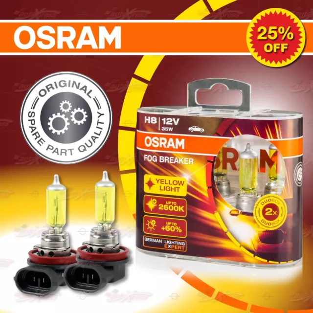 OSRAM FOG BREAKER H1 H3 H4 H7 H8 H11 HB3 HB4 GELB Yellow Scheinwerfer  Lampen x2 EUR 36,65 - PicClick DE