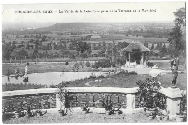 POUGUES-LES-EAUX 58 La Vallée de la Loire CPA written to Mr Eloy de Amiens ~1910