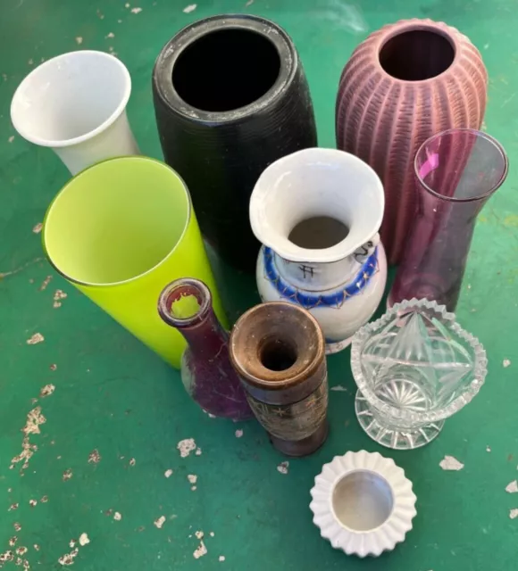 Vasen, 9 Stück, Konvolut von KPM, Leonardo, Ikea