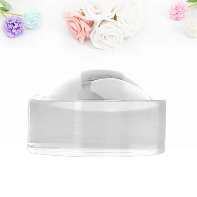 Magnifying Glass Dome 8X Acrylic Optical Magnifier Hemispherical Paperweight