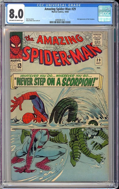 Amazing Spider-Man #29 High Grade Silver Age Vintage Marvel Comic 1965 CGC 8.0