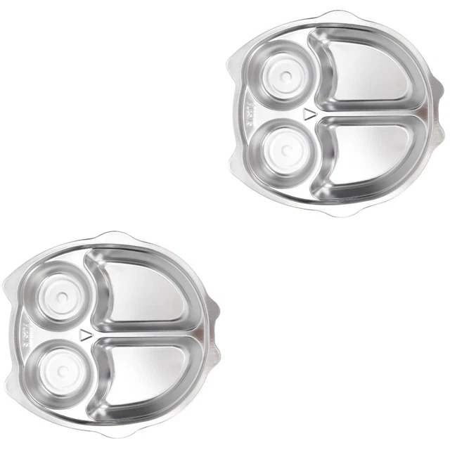 2 pcs Compact Plat de Service Alimentaire Plateau de service