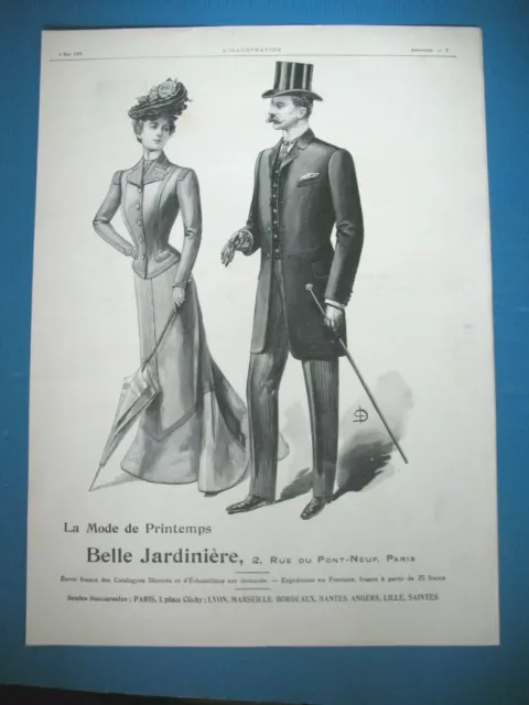 Publicite De Presse Belle Jardiniere Grand Magasin Mode De Printemps Ad 1901