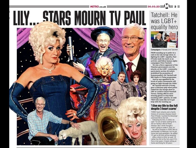Lily Savage Paul O’Grady Rocky Horror 50th AJ Boxing Schofield Paltrow UK News