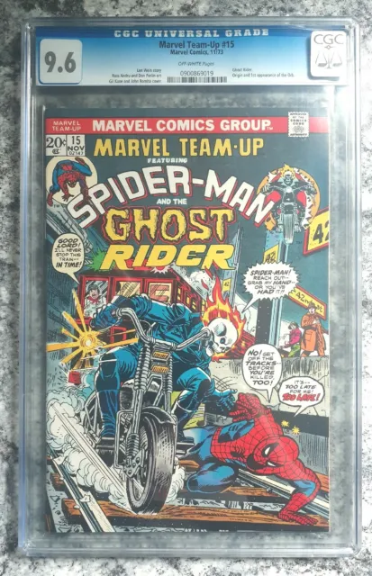 Marvel Team Up #15 CGC 9.6 1st App Orb Ghost Rider Spiderman Story 1973 Marvel