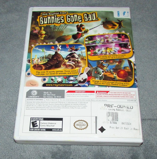 RAYMAN RAVING RABBIDS for Nintendo Wii Complete / Fast Shipping £8.87 ...