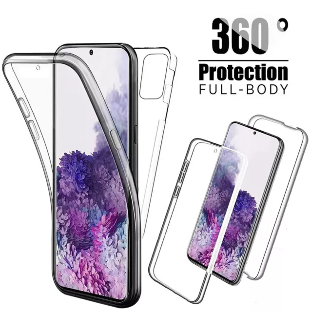 For Samsung S23 Plus S22 S21 S20 Ultra A53 A13 Phone Cover 360 Full Clear Case