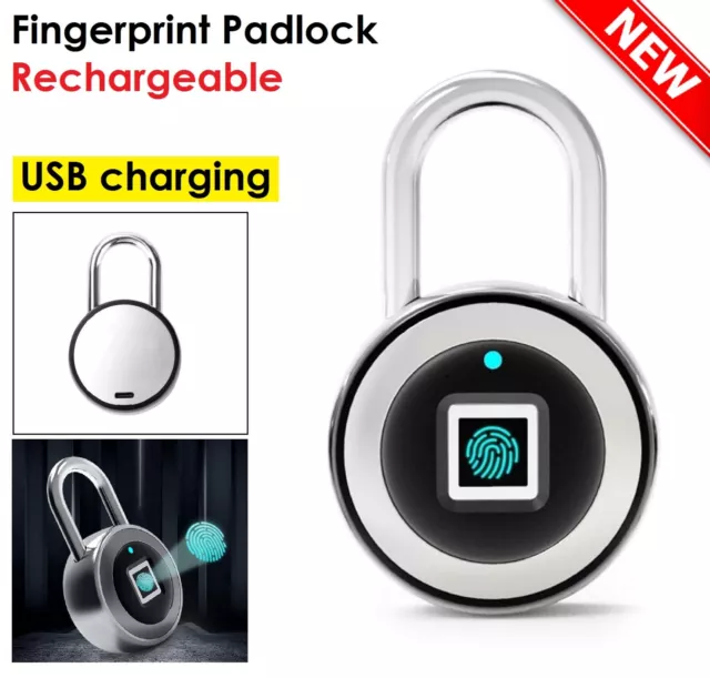 Fingerprint Padlock Keyless Smart Door Lock Digital Lock Anti-Theft For Home
