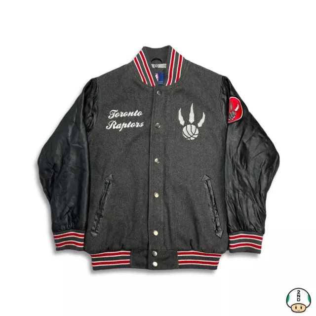 Vintage Toronto Raptors Nike Leather Wool Varsity Jacket Size Medium N –  Throwback Vault