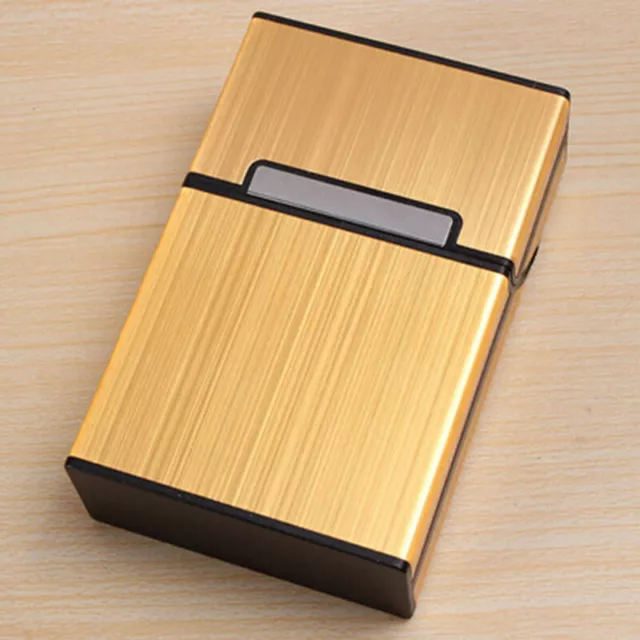 Light Aluminum Alloy Cigar Cigarette Case Holder Pocket Box Storage Container AU