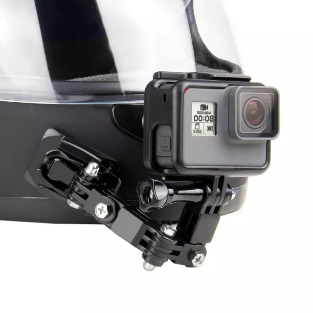 Front Side Helmet J-shaped Buckle Base Support Mount for GoPro Hero 8 7 6 5 4 3