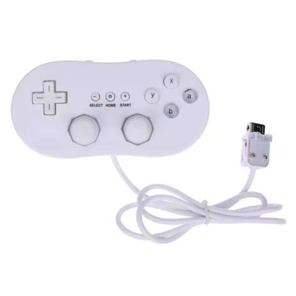 Controller Classico Nintendo Wii Joypad ORIGINALE Telecomando Bianco Joystick