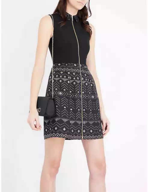 Ted baker black sales dress white collar