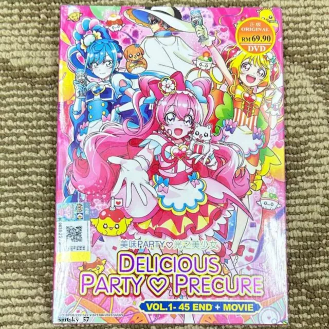 DVD Anime Delicious Party Pretty Precure (1-45 Fin + Film) Sous-titre anglais