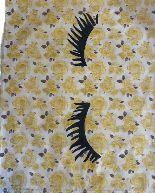 Pottery Barn Marigold Rose Sleeping Eyes Pillowcases 2/PR Standard Yellow Teen