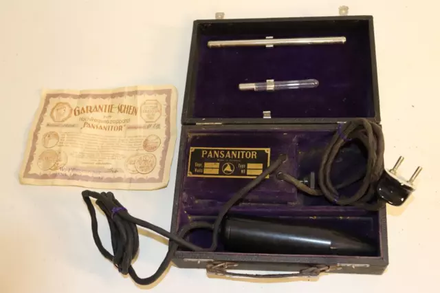 Pansanitor Vintage Hochfrequenz Apparat /  Heilapparat Typ A im Koffer