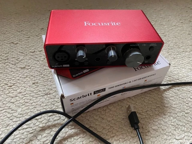 Carte son Focusrite Scarlett Solo 3rd Gen 2