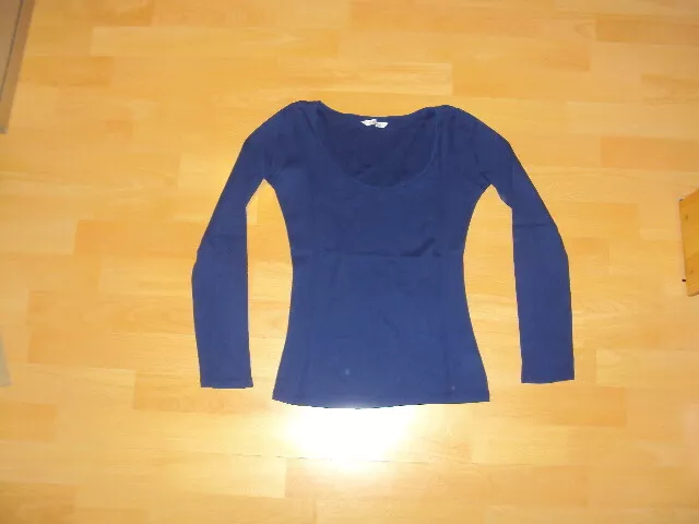 T SHIRT ML BLEU fonc Camaieu pour fille en 14 ans Xs en TBE EUR