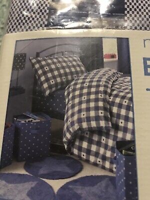 NEXT Ragazzi Blu a Quadri Single Bed in a Bag Nuovo con Scatola 3