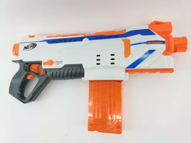 Nerf Gun Blaster N-Strike Modulus Regulator Maschinengewehr Dauerfeuer! geprüft