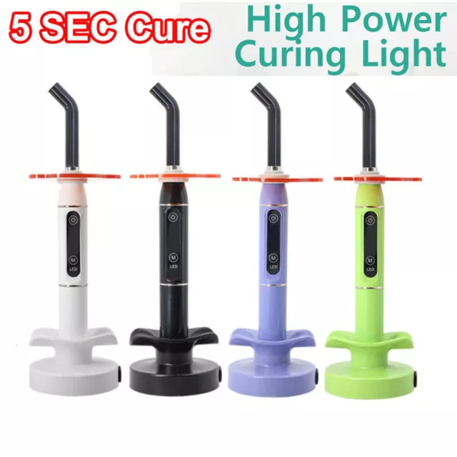 Dental LED Curing Light Lamp Wireless Cordless Resin Cure 2000MW