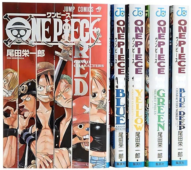 ONE PIECE DATA Book Vol.1 5 Types Complete Set Japanese Language