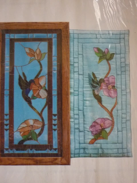 Hobbyaufgabe: Näh - Schnittvorlage Pattern Judy Miller Tiffany Glaskunst Kolibri