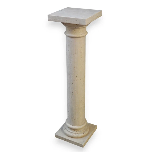 Colonna in Travertino Classico Italian Interior Design H 91cm